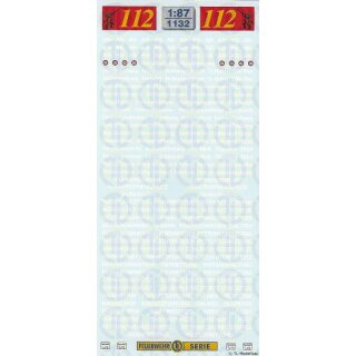 TL Decals 1132 Feuerwehr-Abrollbehälter-Schriftzüge  Maßstab 1:87