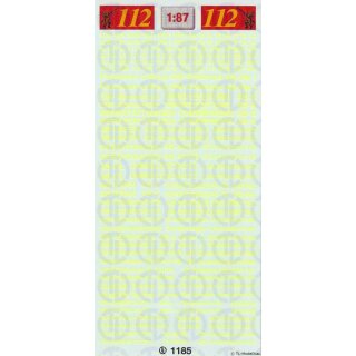 TL Decals 1185 Feuerwehr-Wechselhehälter-Beschriftungen Maßstab 1:87