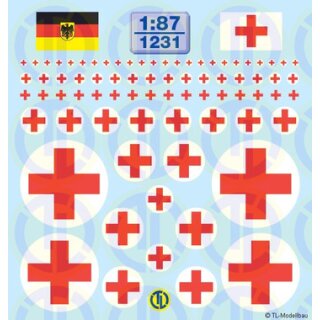 TL Decals 1231 Sanka Kreuze (Schutzzeichen) Maßstab:1:87
