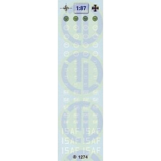 TL Decals 1274 Bundeswehr »ISAF« Ergänzungsbogen Maßstab 1:87