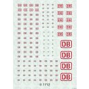 TL Decals 1712 Deutsche Bundesbahn AG - Weiss/Verkehrsrot...
