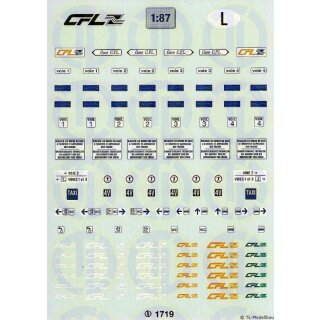 TL Decals 1719 CFL Firmenzeichen - Luxemburg Maßstab 1:87