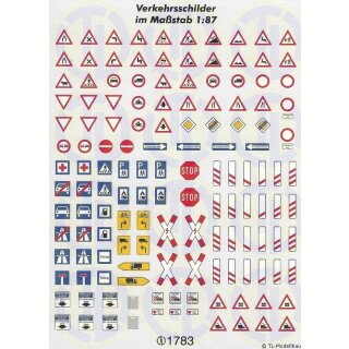 TL Decals 1783 Verkehrsschilder f.Bahnübergänge Maßstab 1:87