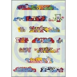 TL Decals 1954 Graffiti Decalbogen Maßstab 1:120