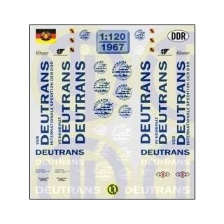 TL Decals 1967 Deutrans-Beschriftungen  Maßstab 1:120