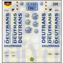 TL Decals 1967 Deutrans-Beschriftungen  Maßstab 1:120