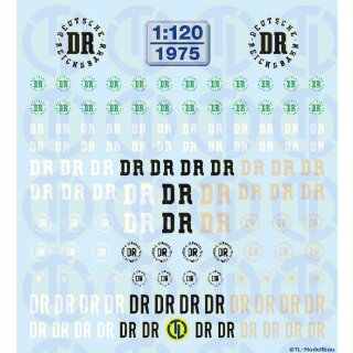 TL Decals 1975 Deutsche Reichsbahn Embleme Maßstab 1:120