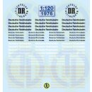 TL Decals 1976 Deutsche Reichsbahn Schriftzüge...