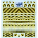 TL Decals 1981 Warnstreifen Schwarz/Gelb  Maßstab...