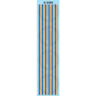 TL Decals 2368 Zierstreifen für Deutrans-Fahrzeuge, blau/orange  Maßstab 1:87
