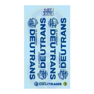 TL Decals 2370 VE Kombinat Deutrans, Koffer-HZ  Maßstab 1:87