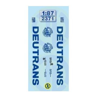 TL Decals 2371 Deutrans Beschriftungen Sattelzug  Maßstab 1:87