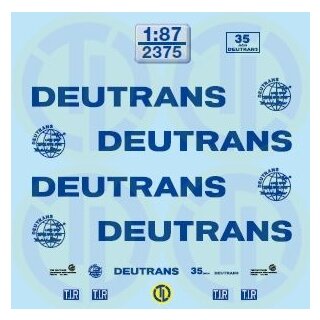 TL Decals 2375 35 Jahre Deutrans, 90er Jahre  Maßstab 1:87
