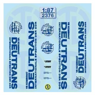 TL Decals 2376 VEB Kombinat Deutrans  Maßstab 1:87