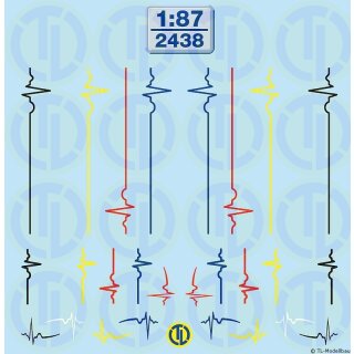 TL Decals 2438 Herzkurven Maßstab 1:87