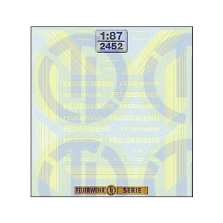 TL Decals 2452 Einheitliches Streifen-Dekor in Hell-Leuchtgelb Maßstab 1:87