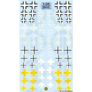 TL Decals 2602 WK II - Balkenkreuz-Varianten Maßstab 1:35