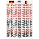 TL Decals 2736 Taktische Nummern der NVA-LSK, schwarz/rot...