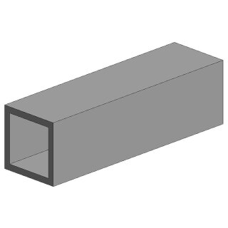 Evergreen 500255 Quadratrohr, 35 cm lang, 7,9 mm Kantenl.-5/16, 2 Stück