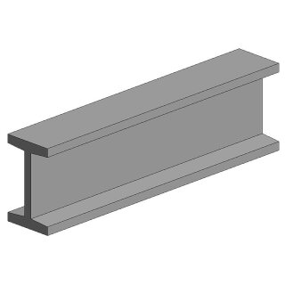 Evergreen 500277 I-Profil, 350x6,3X2,9 mm - 1/4, 3 Stück