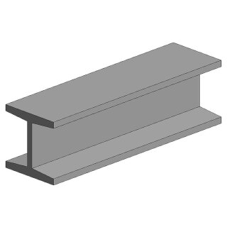 Evergreen 500286 H-Profil, 350x4,8x4,4 mm - 3/16, 3 Stück