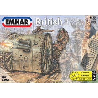 Emhar 933502 1/35 WWI Britische Artillerie mit Geschütz Maßstab: 1/35