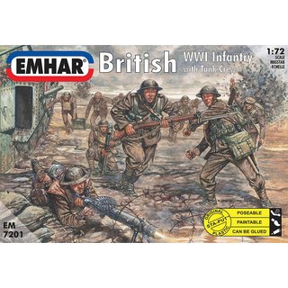 Emhar 937201 1/72 WW I Britische Infanterieund Panzerbesatzung Maßstab: 1/72