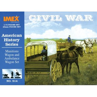 Imex 940514 1/72 Amerikanische Geschichte: Munitions- und Sanitätswagen Maßstab: 1/72