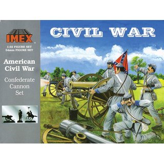 Imex 940781 1/32 Sezessionskrieg: Konföderierten 12 lb Kanone und Figuren Maßstab: 1/32