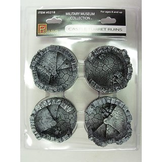 Pegasus 955218 28 mm Reste von vier Burgtürmen Maßstab: 28 mm