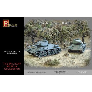 Pegasus 957662 1/72 T-34/85, 2 Bausätze Maßstab: 1/72