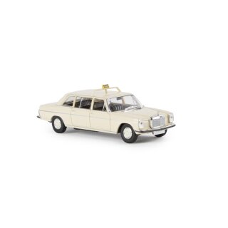 BREKINA 13404 MB 220 D lang, Taxi, hellelfenbein Maßstab 1:87
