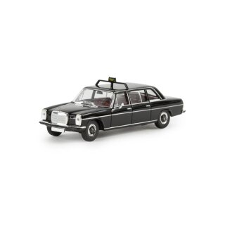 BREKINA 13406 MB 220 D lang, Taxi, schwarz Maßstab 1:87
