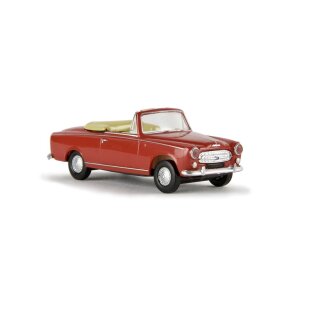 BREKINA 29150 Peugeot 403 Cabrio, rot von Drummer Maßstab 1:87