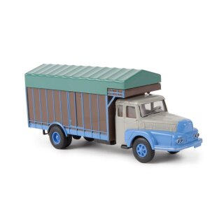 *BREKINA 85500 Unic ZU 122 Großraumaufbau,grau/blau Maßstab 1:87