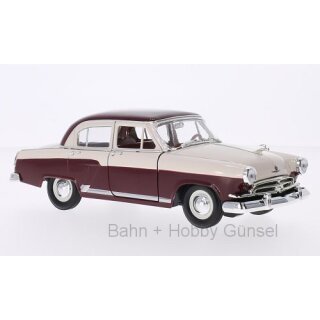 DieCast-Modelle 24210BR 1957 GAZ-21 Wolga, bordeaux Massstab: 1:24