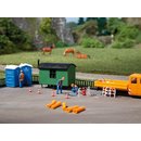 Auhagen 42641 Bauwagen, Mobiltoiletten  Spur H0/TT