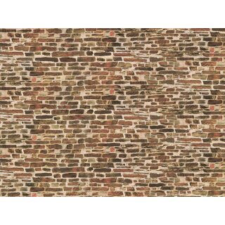 Auhagen 50516 1 Dekorpappe Kalksteinmauer klein 100x220mm  Spur H0/TT