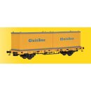 Kibri 26268 H0 Niederbordwagen mit Contai