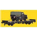 Kibri 26270 H0 Niederbordwagen mit Zugmas