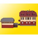 Kibri 37112 N Eisenbahnergebaeude mit Neb