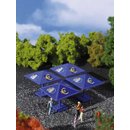 Vollmer 42003 H0 Euro-Sonnenschirm, 4 Stück
