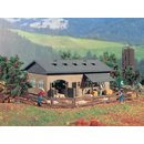Vollmer 43740 H0 Schweinestall mit Schweine