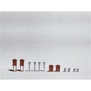 Vollmer 43778 H0 Deko-Set Marktplatz, Retro