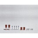 Vollmer 43778 H0 Deko-Set Marktplatz, Retro