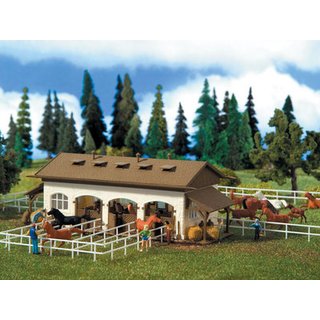 Vollmer 43790 H0 Reitstall mit Pferdekoppel