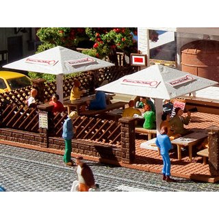 Vollmer 45138 H0 Biergarten-Schirme, 4 Stüc