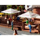 Vollmer 45138 H0 Biergarten-Schirme, 4 Stüc