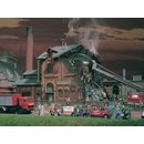 Vollmer 45601 H0 Brennende Fabrik mit Flack
